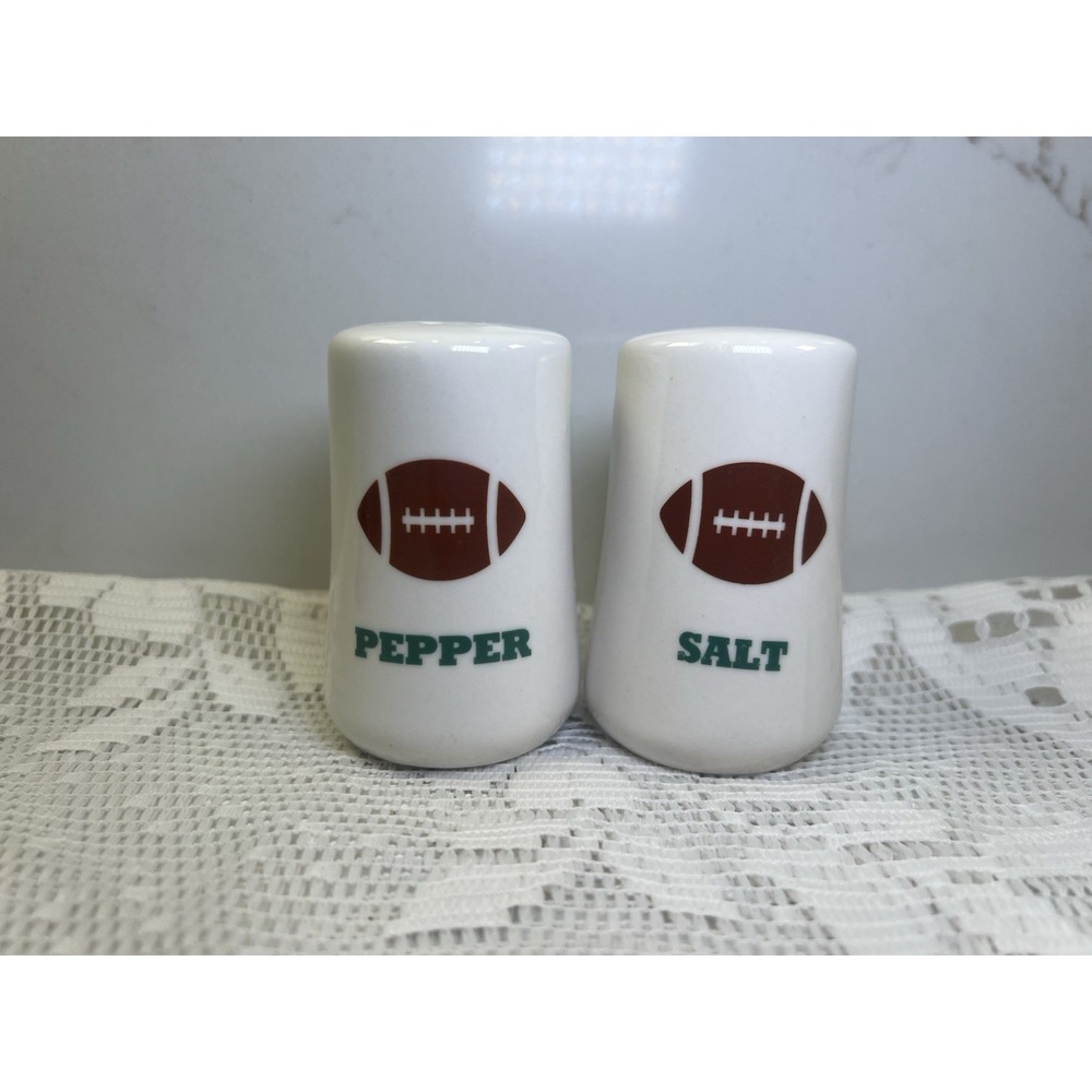 Football Salt & Pepper Shakers Set‎ Super Bowl Party Decor